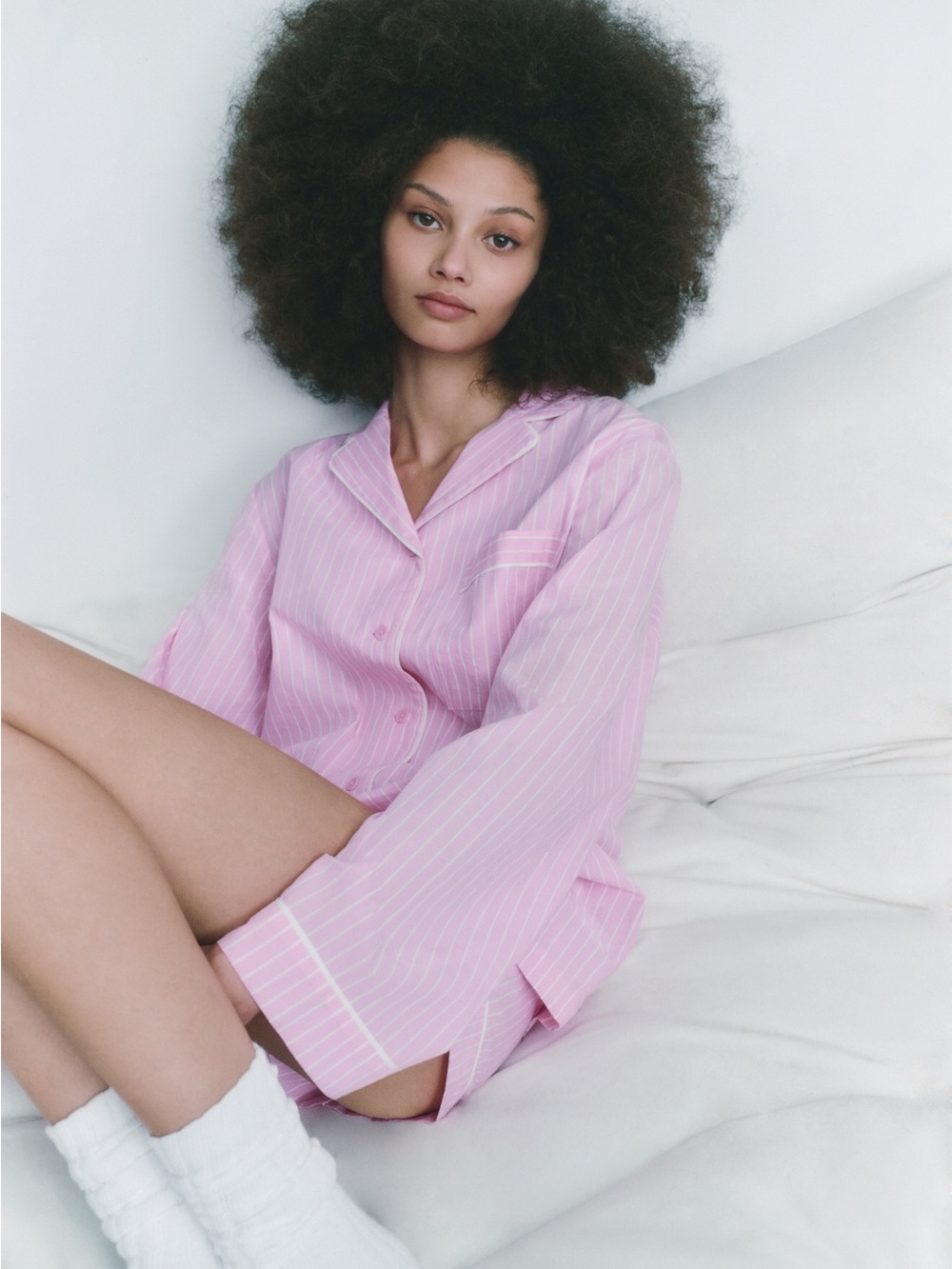 Aritzia Pink Poplin Pajama Set BNWT